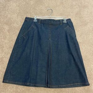 Isaac Mizrahi chambrey skirt